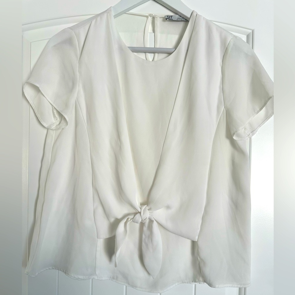 Zara white top ,Size M